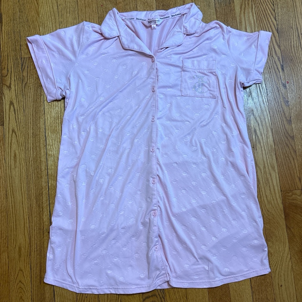 Juicy Couture Baby Pink Oversized Sleep Shirt